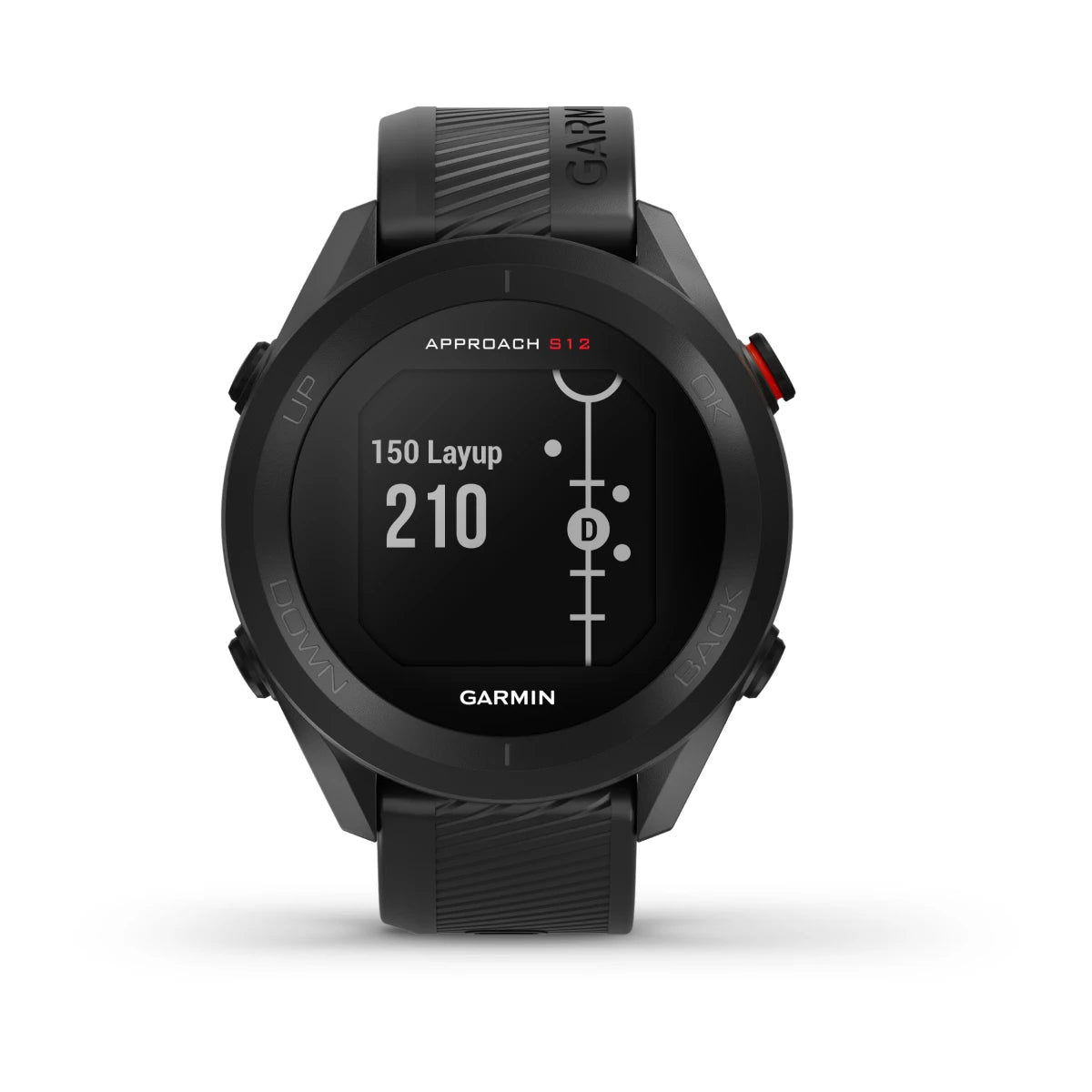 Garmin Approach S12 GPS 44mm Golf watch in Black Colour.