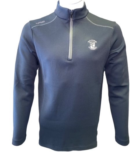 New - Old Course St.Andrews Crested Ping Ramsey Men's Half Zip Ribbed Fleece