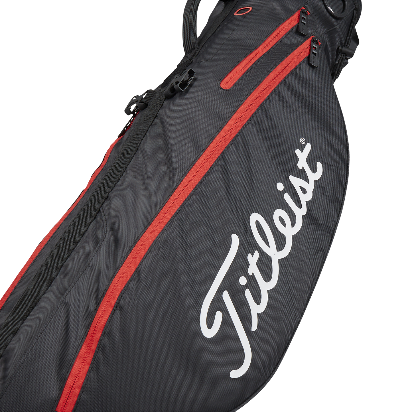 Titleist Premium Carry  Short Stand Bag Black/Black/Red