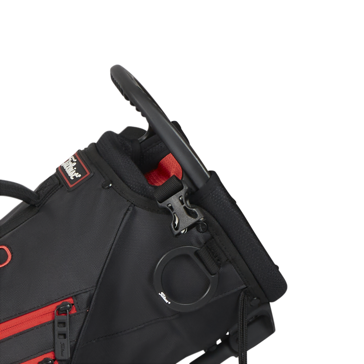 Titleist Premium Carry  Short Stand Bag Black/Black/Red