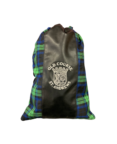 New - Checked Old Course St.Andrews Crested Shoe Bags