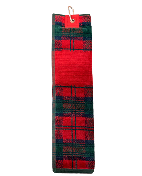 New - Old Course St.Andrews Crested Tartan Golf Towels