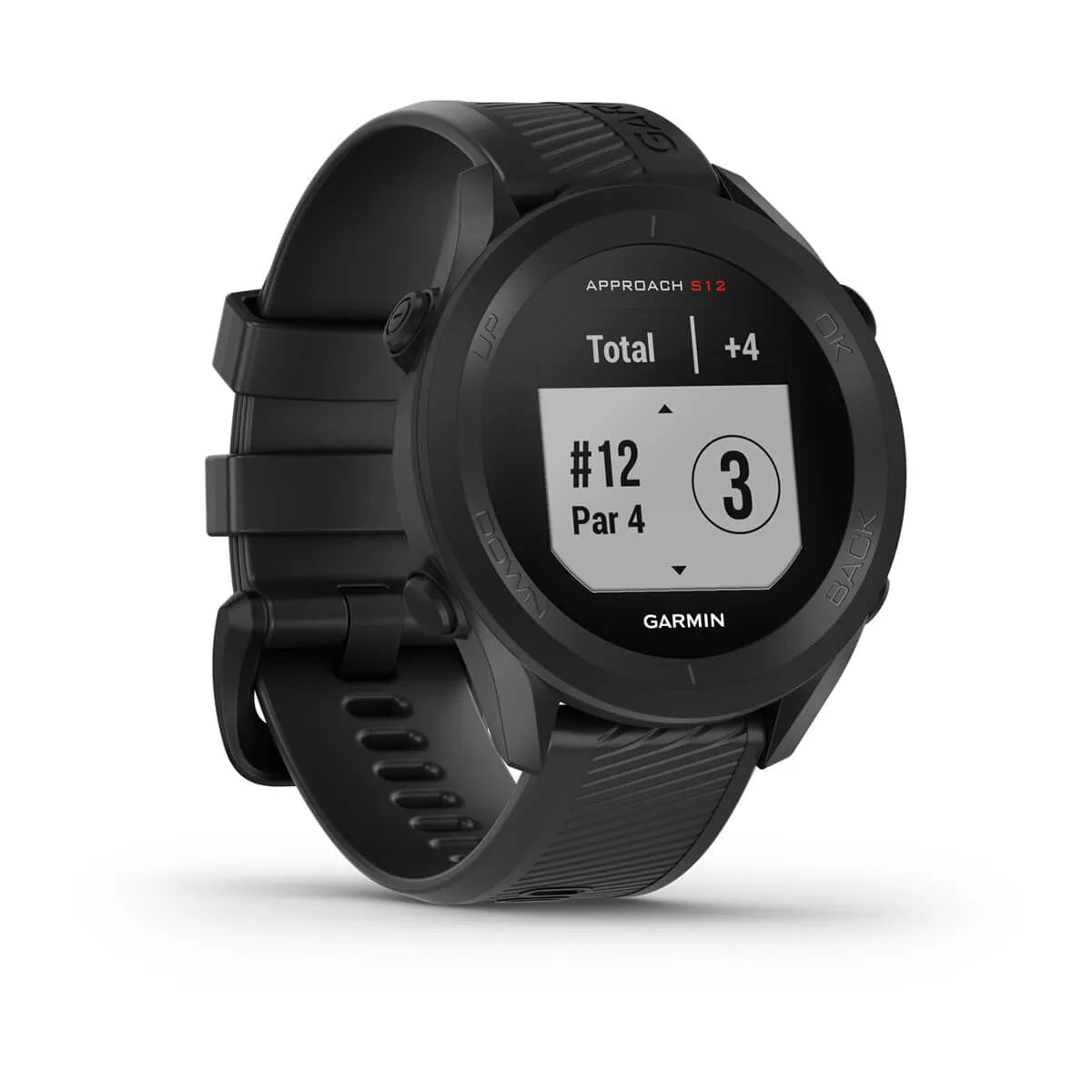 Garmin Approach S12 GPS 44mm Golf watch in Black Colour.