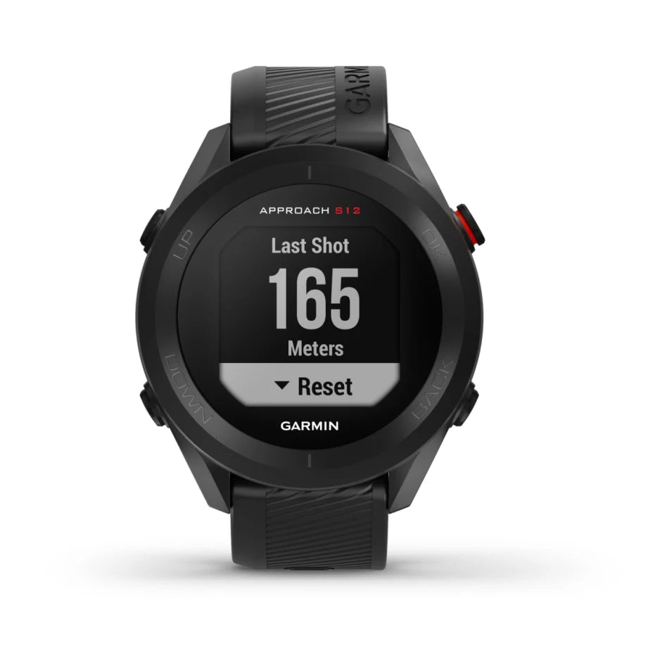 Garmin Approach S12 GPS 44mm Golf watch in Black Colour.