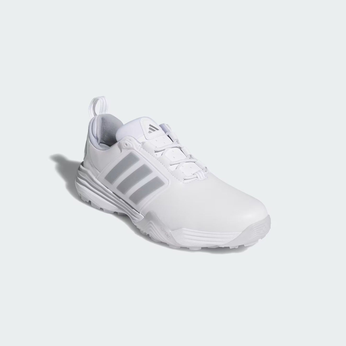New - Adidas ADIPOWER 26 SPIKELESS GOLF SHOES Cloud White / Silver Metallic / Halo Silver