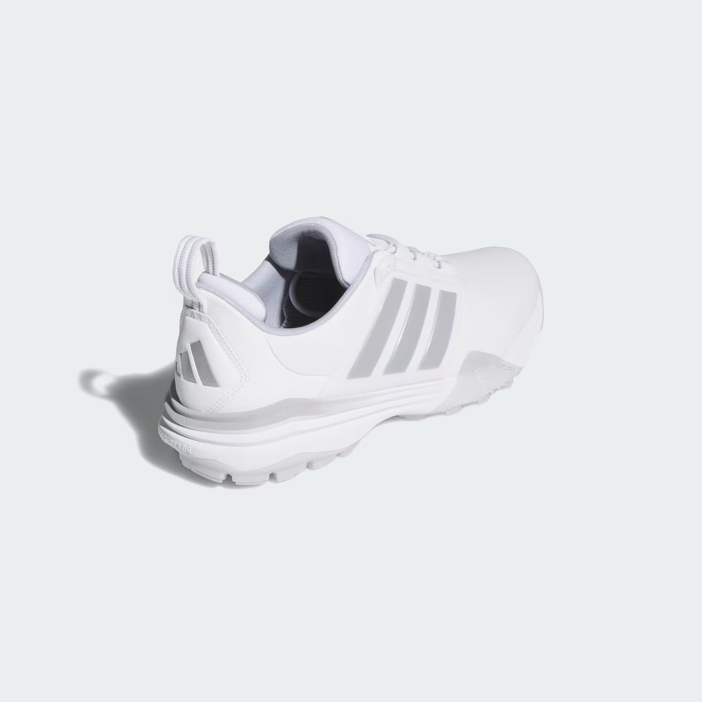 New - Adidas ADIPOWER 26 SPIKELESS GOLF SHOES Cloud White / Silver Metallic / Halo Silver