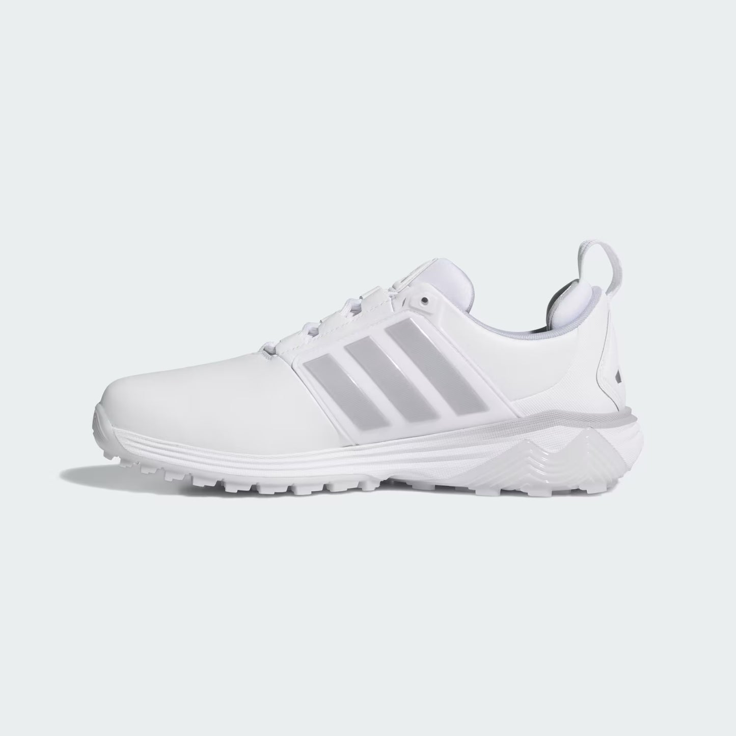 New - Adidas ADIPOWER 26 SPIKELESS GOLF SHOES Cloud White / Silver Metallic / Halo Silver
