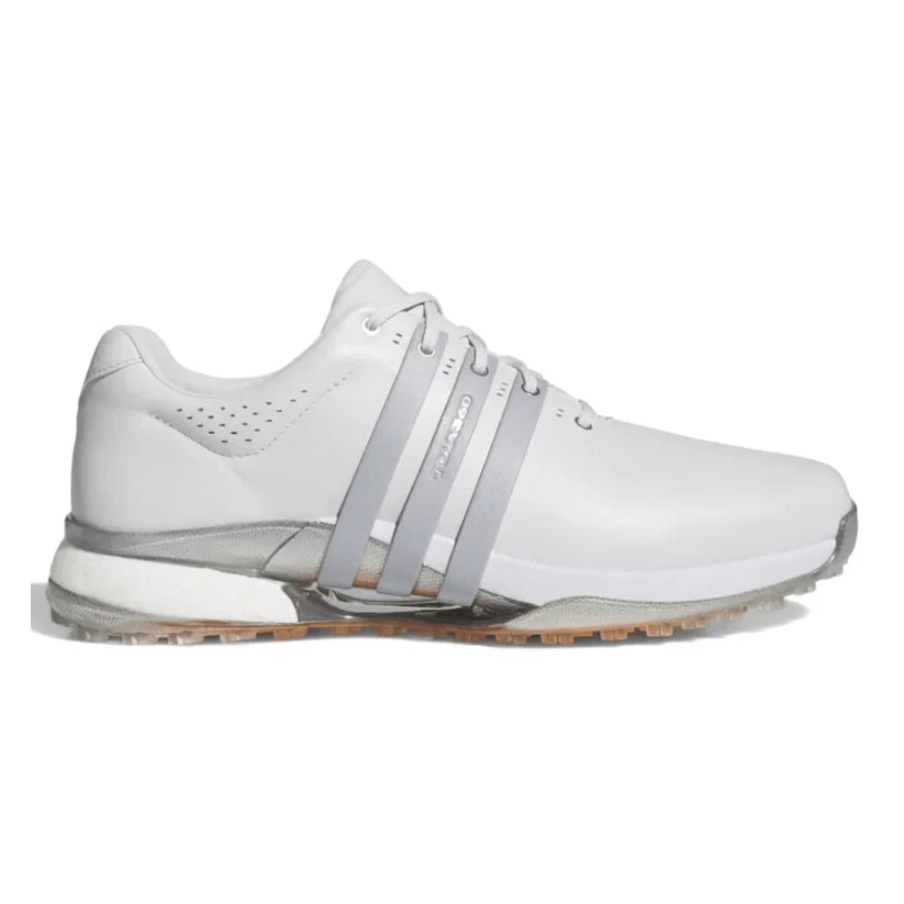 New - ADIDAS TOUR3600 25 SPIKELESS GOLF SHOE Dash Grey/Halo Silver/Lucid Orange