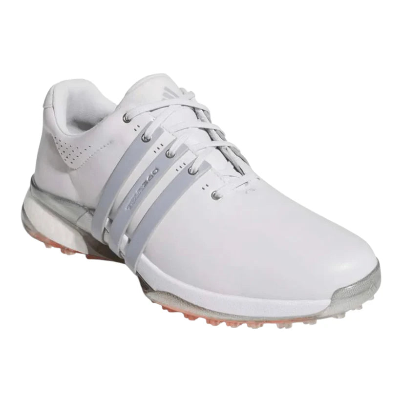 New - ADIDAS TOUR3600 25 SPIKELESS GOLF SHOE Dash Grey/Halo Silver/Lucid Orange