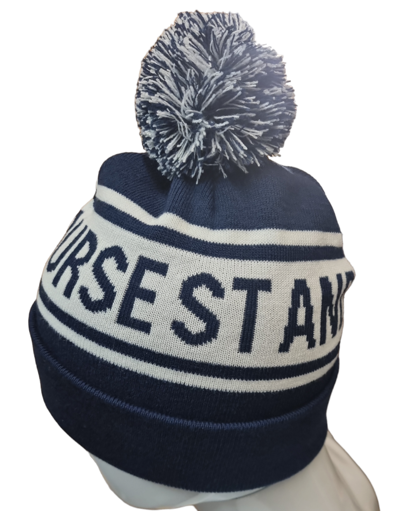 New - Old Course Scripted Beanie Navy/White