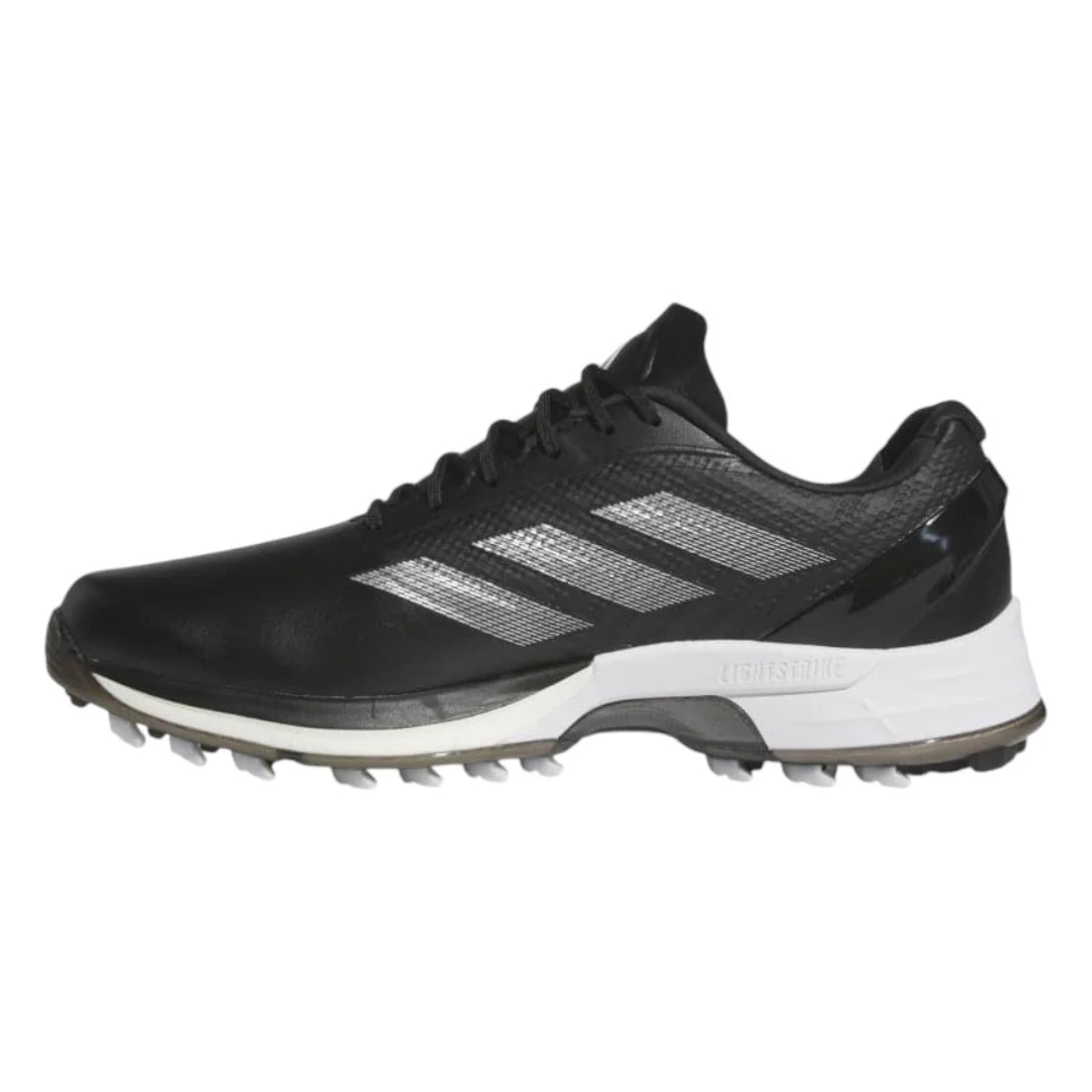 New - ADIDAS ADIZERO ZG GOLF SHOES Core Black/Silver Metallic/Lucid Lemon