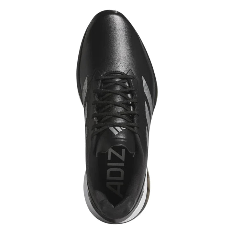 New - ADIDAS ADIZERO ZG GOLF SHOES Core Black/Silver Metallic/Lucid Lemon