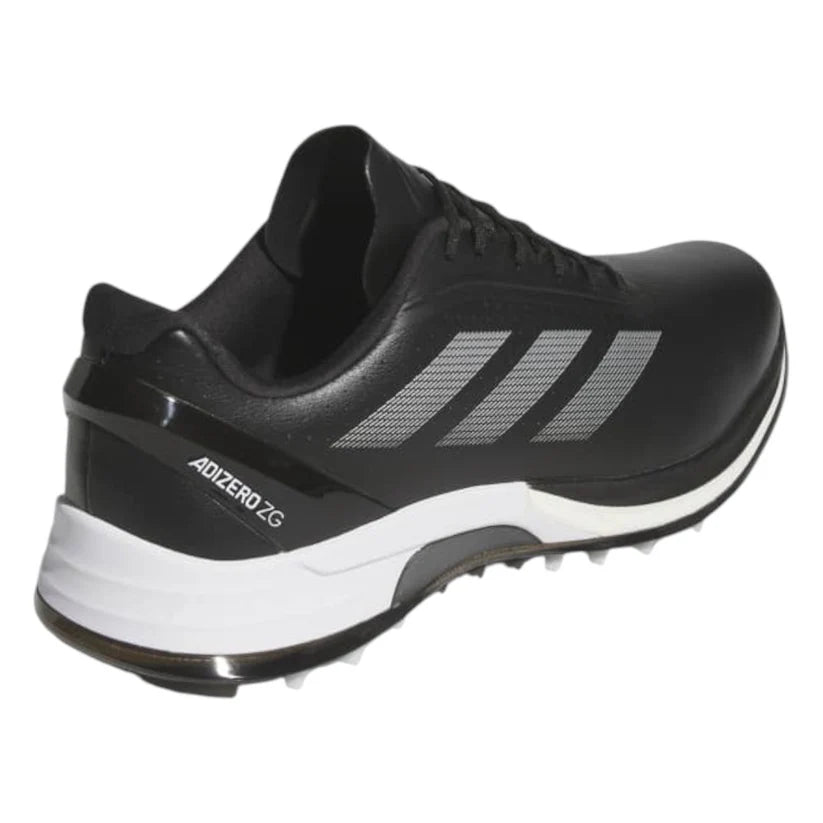 New - ADIDAS ADIZERO ZG GOLF SHOES Core Black/Silver Metallic/Lucid Lemon