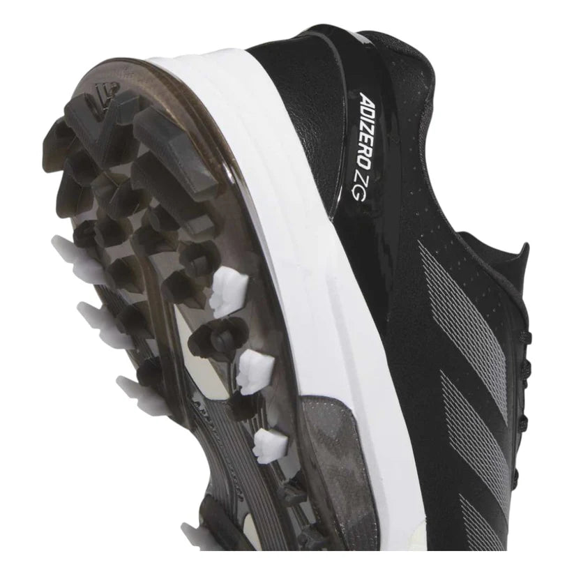 New - ADIDAS ADIZERO ZG GOLF SHOES Core Black/Silver Metallic/Lucid Lemon