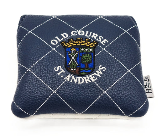 New - PRG Old Course St.Andrews Square Crested centre shaft Mallet Putter Covers