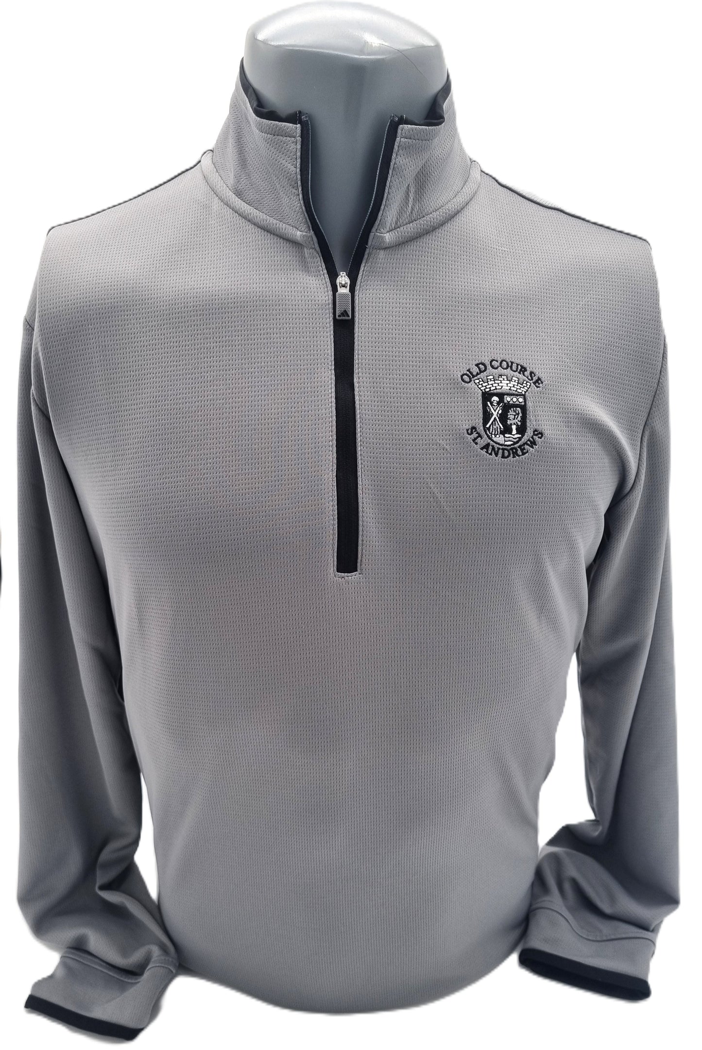 Adidas Core Lightweight 1/4 Zip Golf Pullover With Old Course St.Andrews Cresting