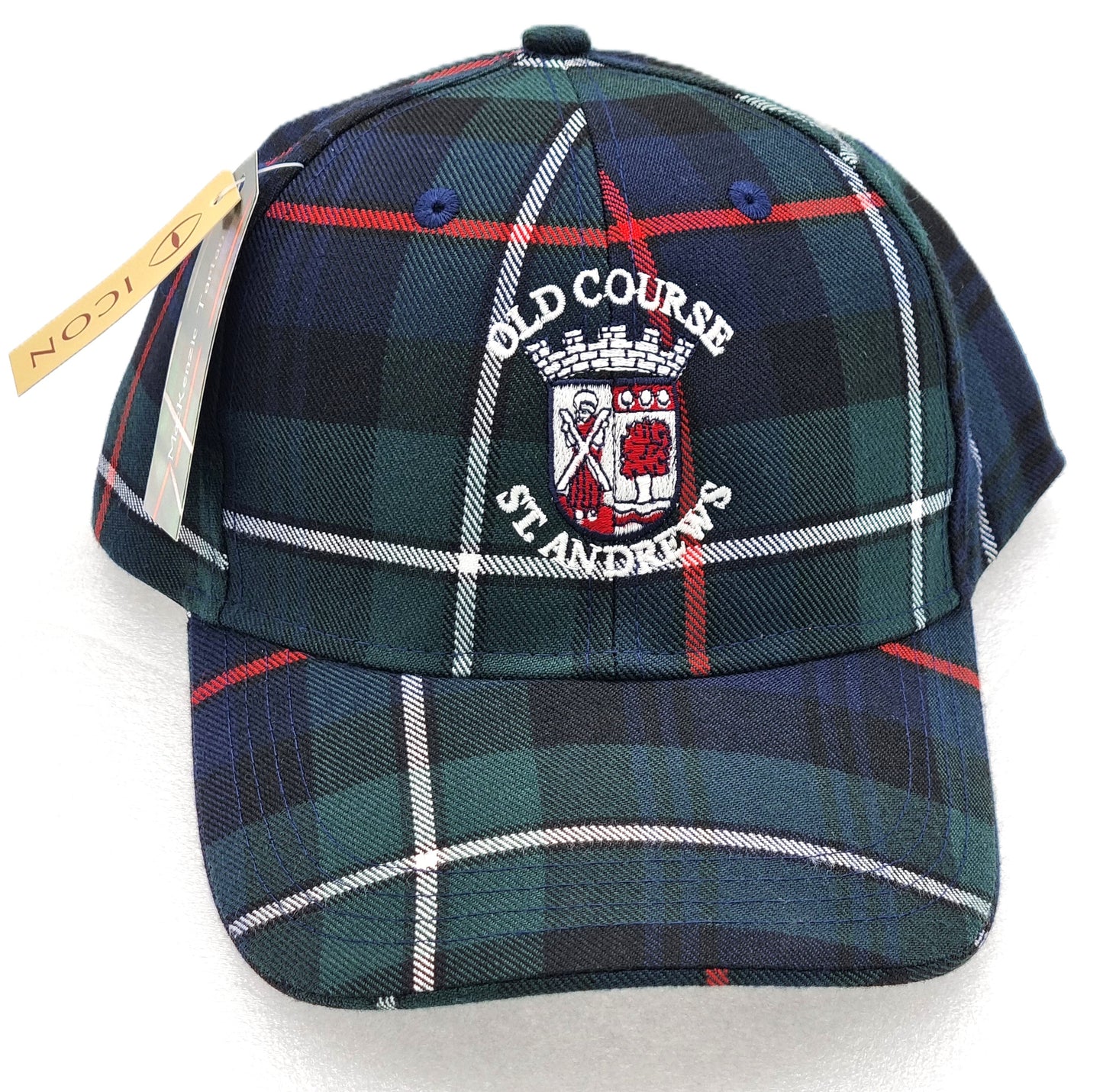 New - Icon Men`s Old Course St.Andrews Crested Golf Caps.