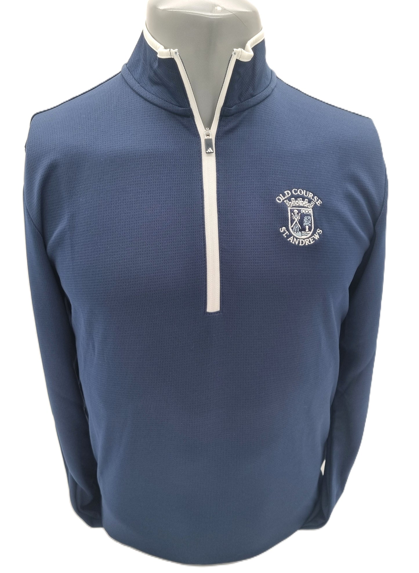 Adidas Core Lightweight 1/4 Zip Golf Pullover With Old Course St.Andrews Cresting