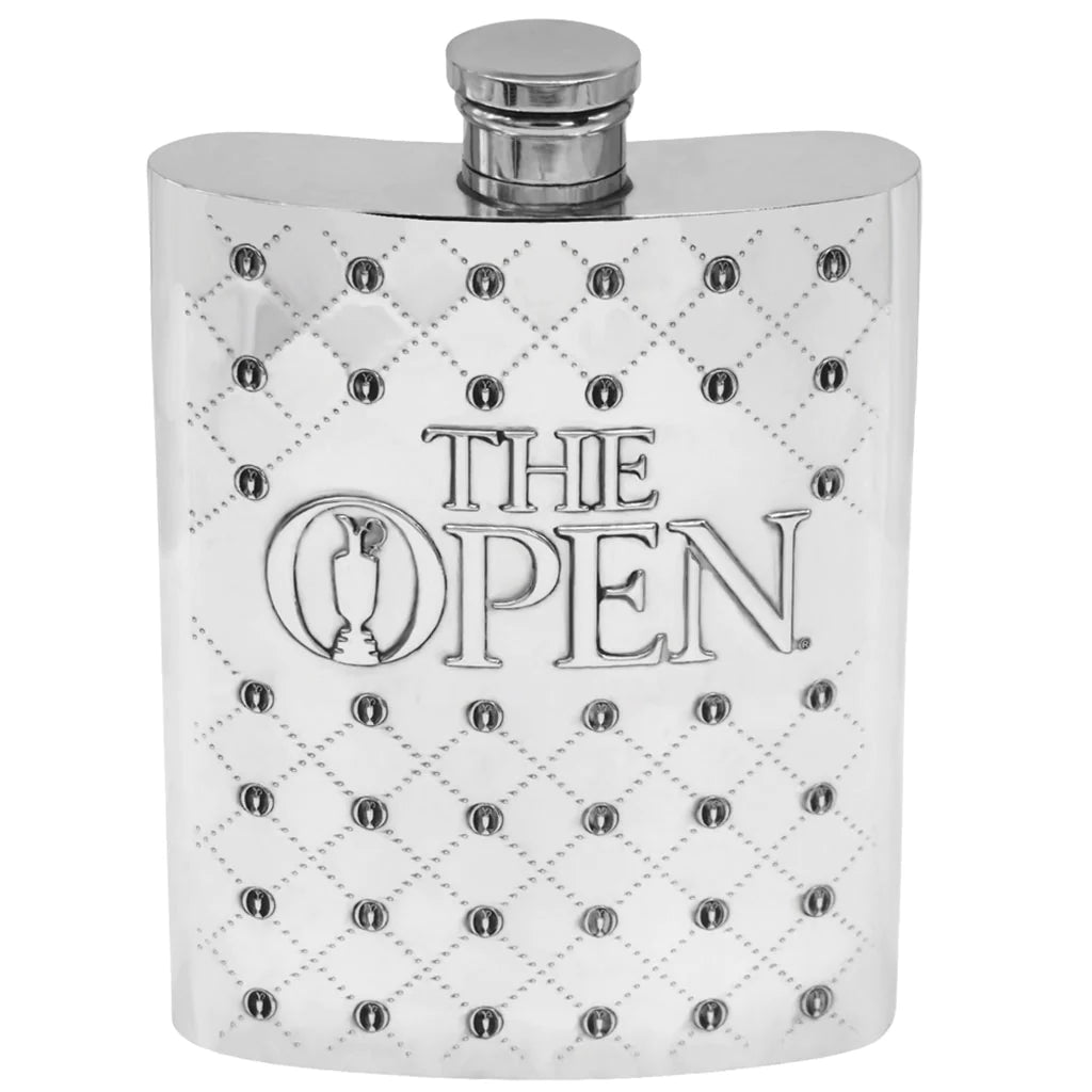 Officially Licensed The British Open Golf 6oz Pewter Hip Flask