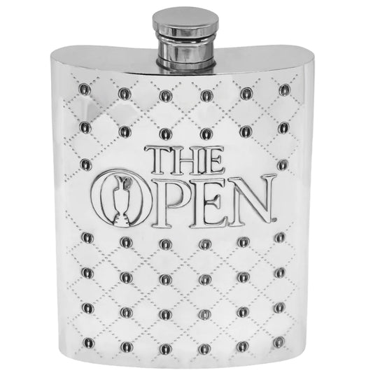 Officially Licensed The British Open Golf 6oz Pewter Hip Flask