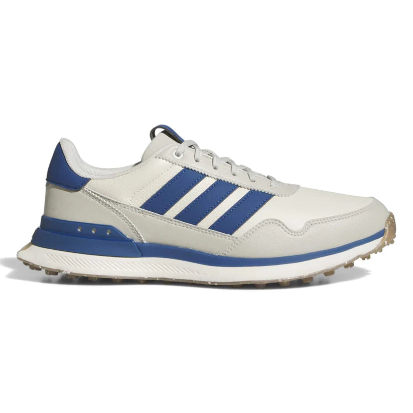New - ADIDAS S2G 26 LEATHER SPIKELESS GOLF SHOES Chalk White/Dusky Petrol/Alumina