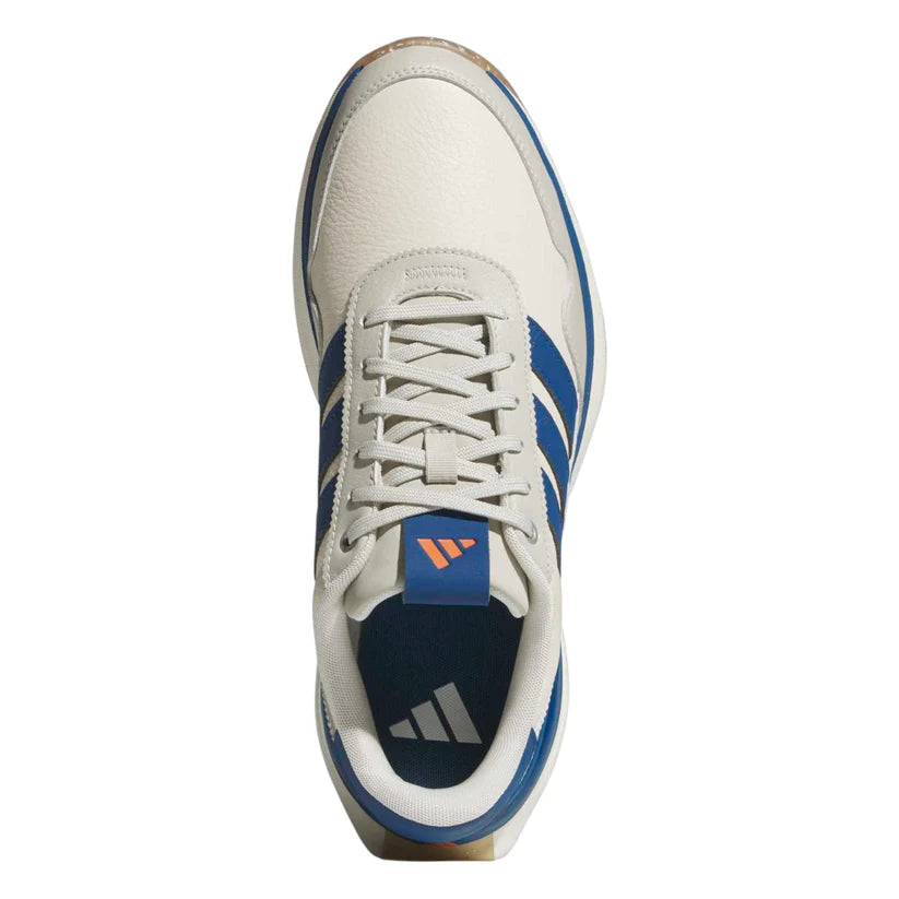 New - ADIDAS S2G 26 LEATHER SPIKELESS GOLF SHOES Chalk White/Dusky Petrol/Alumina
