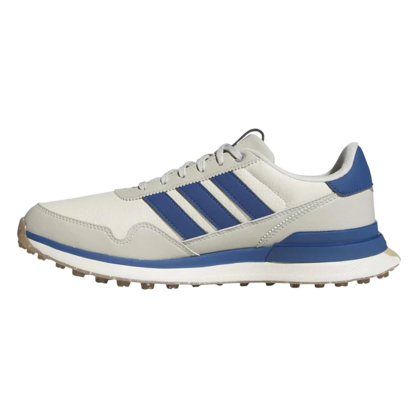 New - ADIDAS S2G 26 LEATHER SPIKELESS GOLF SHOES Chalk White/Dusky Petrol/Alumina