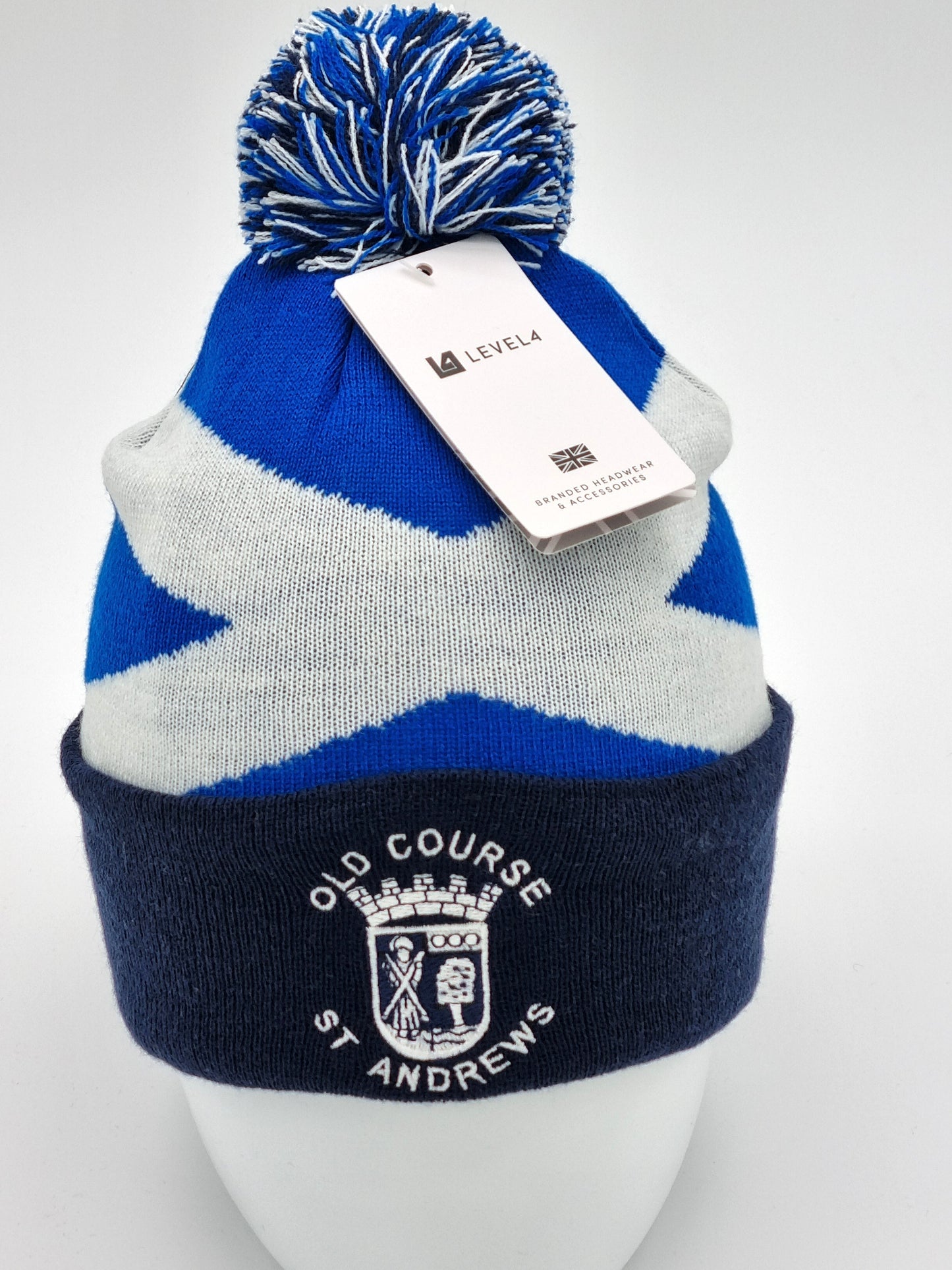New Level4 Old Course St.Andrews Crested Saltire Beanie