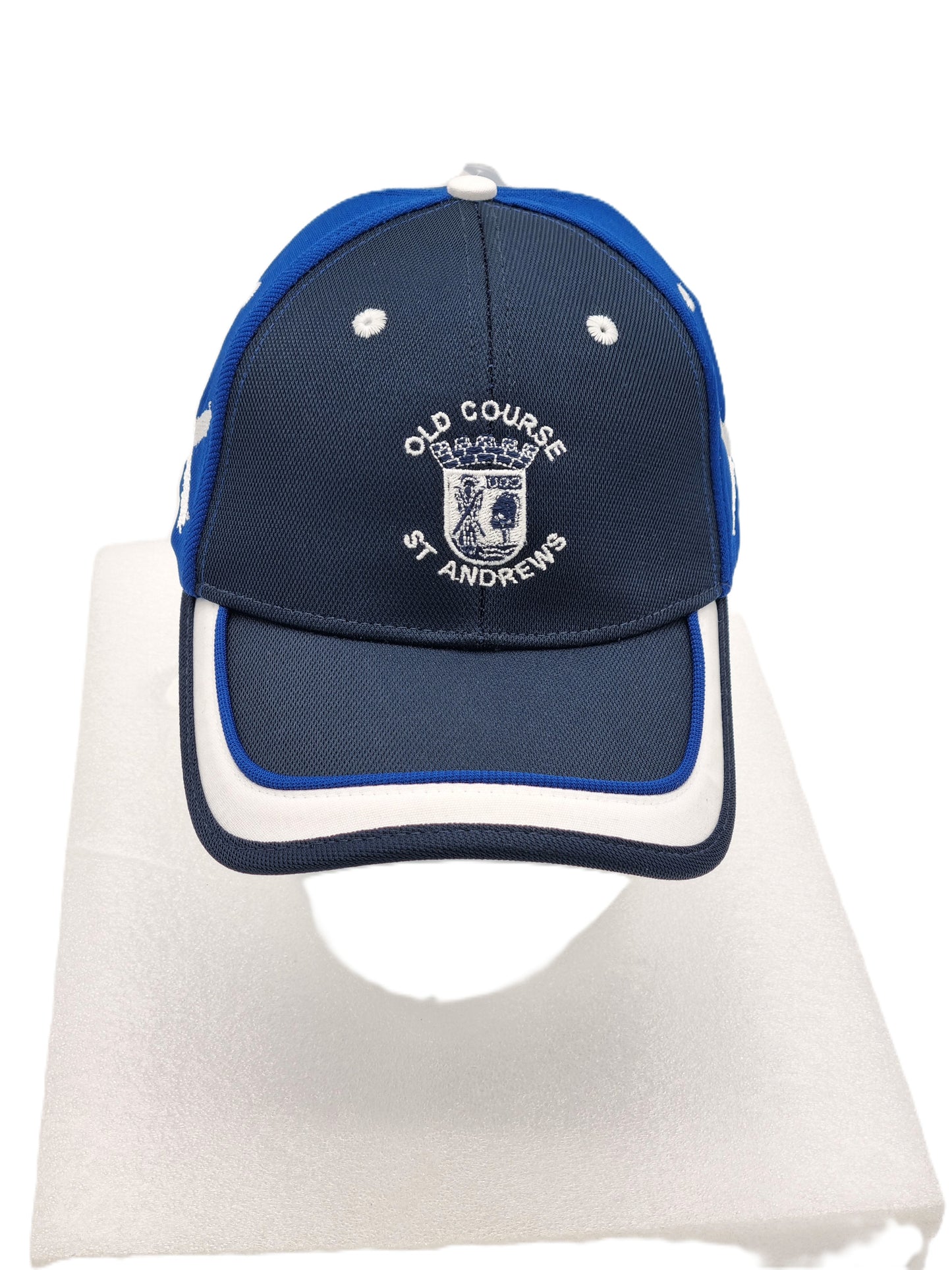 New - Saltire Cap With Old Course St.Andrews Cresting On Front