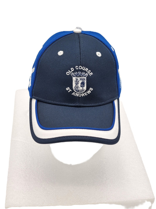 New - Saltire Cap With Old Course St.Andrews Cresting On Front