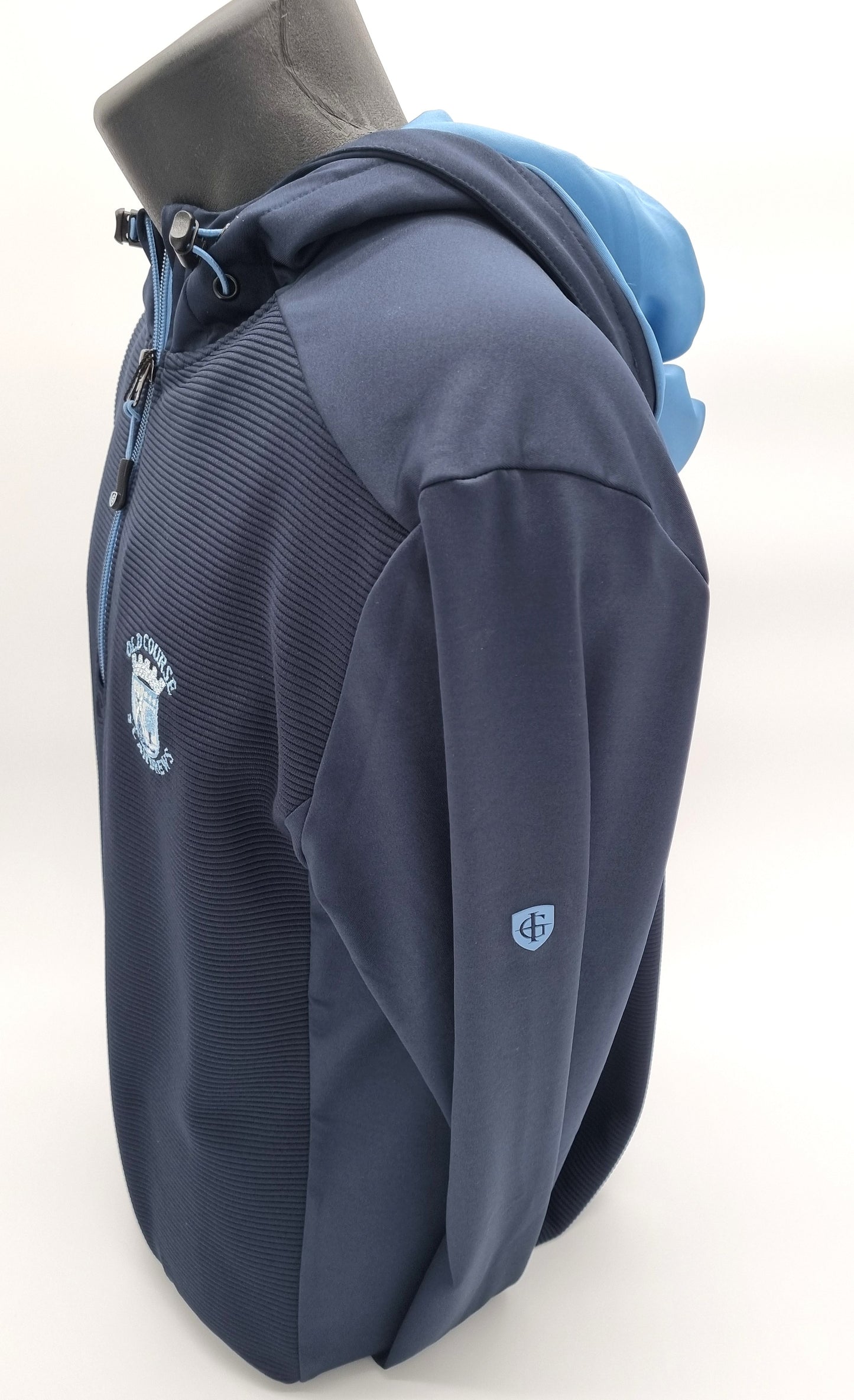 New - Island Green Old Course St.Andrews Navy Technical Hoody.