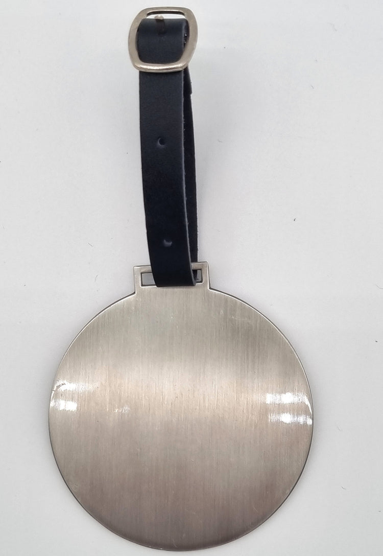 Metal Golf Bag Tag With Old Course St.Andrews 2027 Championship Hole Yardages.