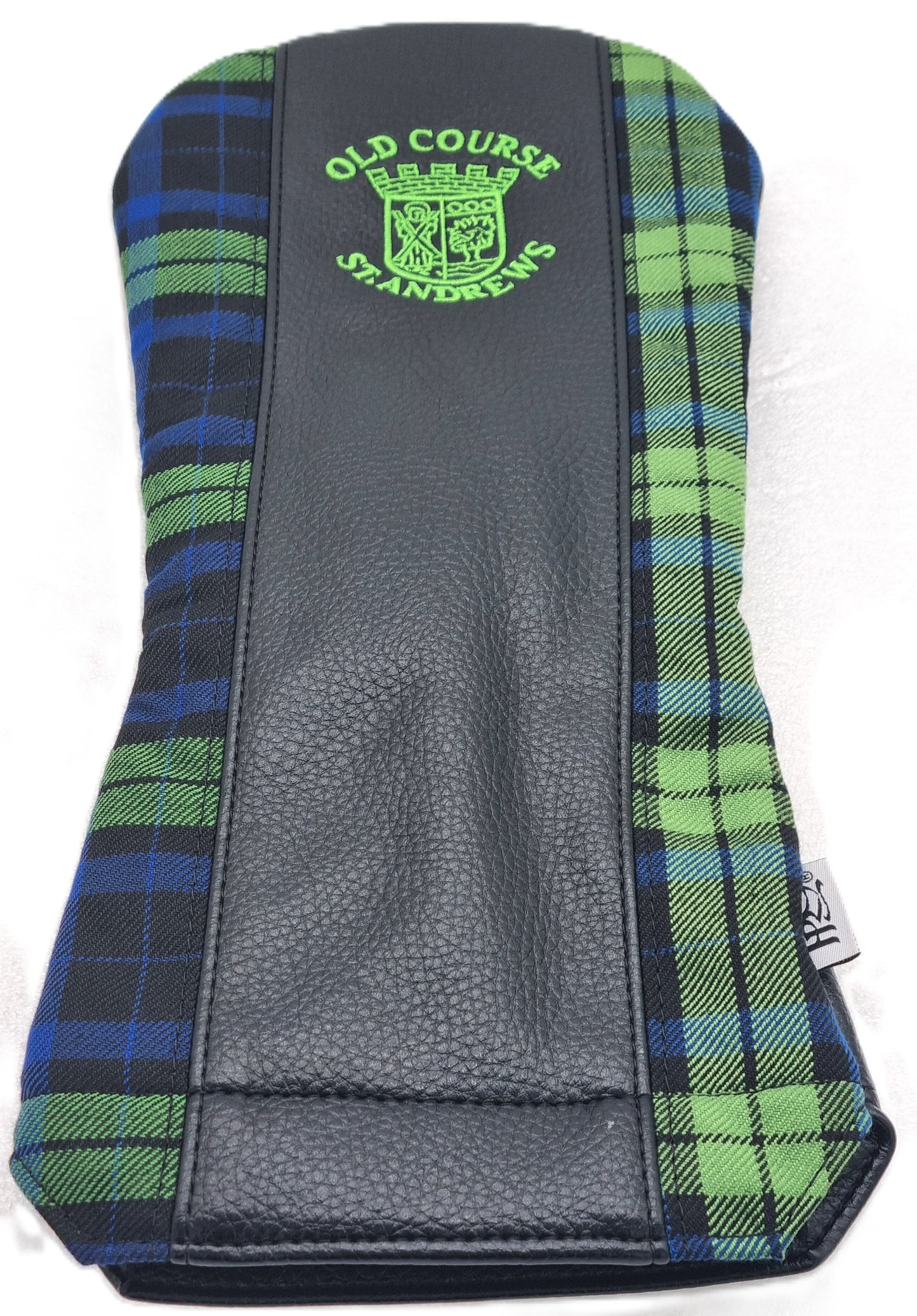 New - PRG Old course St.Andrews crested Tartan Wood Covers.(Click for options)