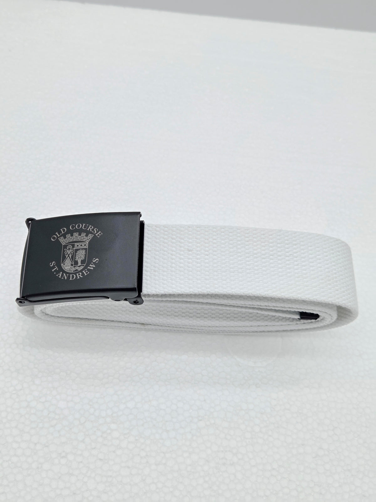 Mile High Life Cut To Fit Canvas Web Belts With Old Course St.Andrews Cresting Size Up to 52"