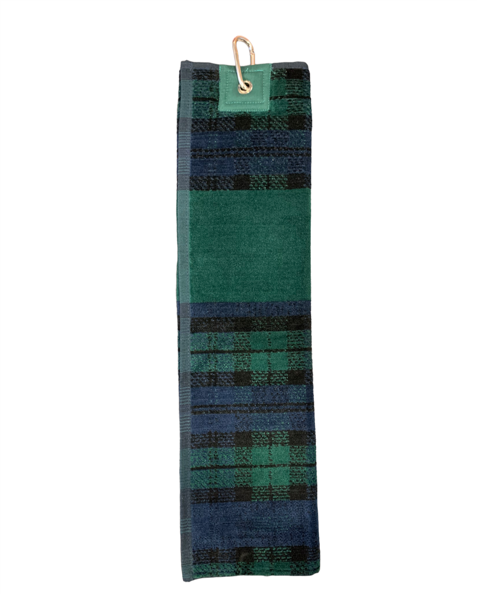 New - Old Course St.Andrews Crested Tartan Velour Golf Towels