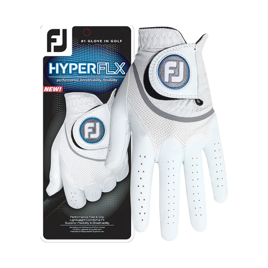 Footjoy Men`s HyperFLX Golf Glove White