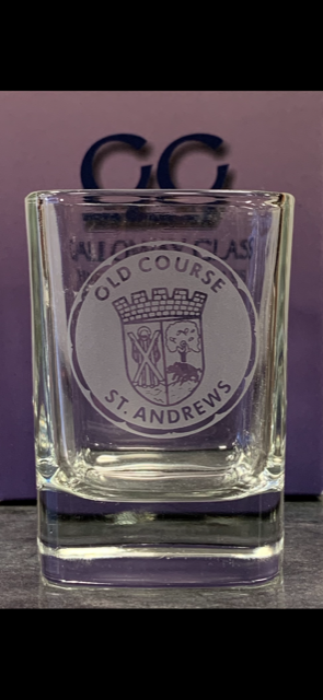 New - Old Course St.Andrews Engraved Shot Glass